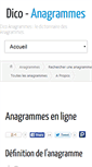 Mobile Screenshot of dico-anagrammes.com